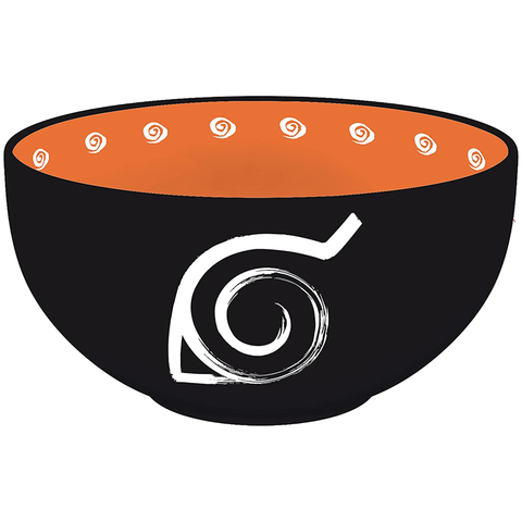 Naruto Shippuden Konoha Symbol 600ml Breakfast Bowl | Happy Piranha