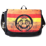 Nintendo Super Mario Retro Striped Messenger Bag | Happy Piranha