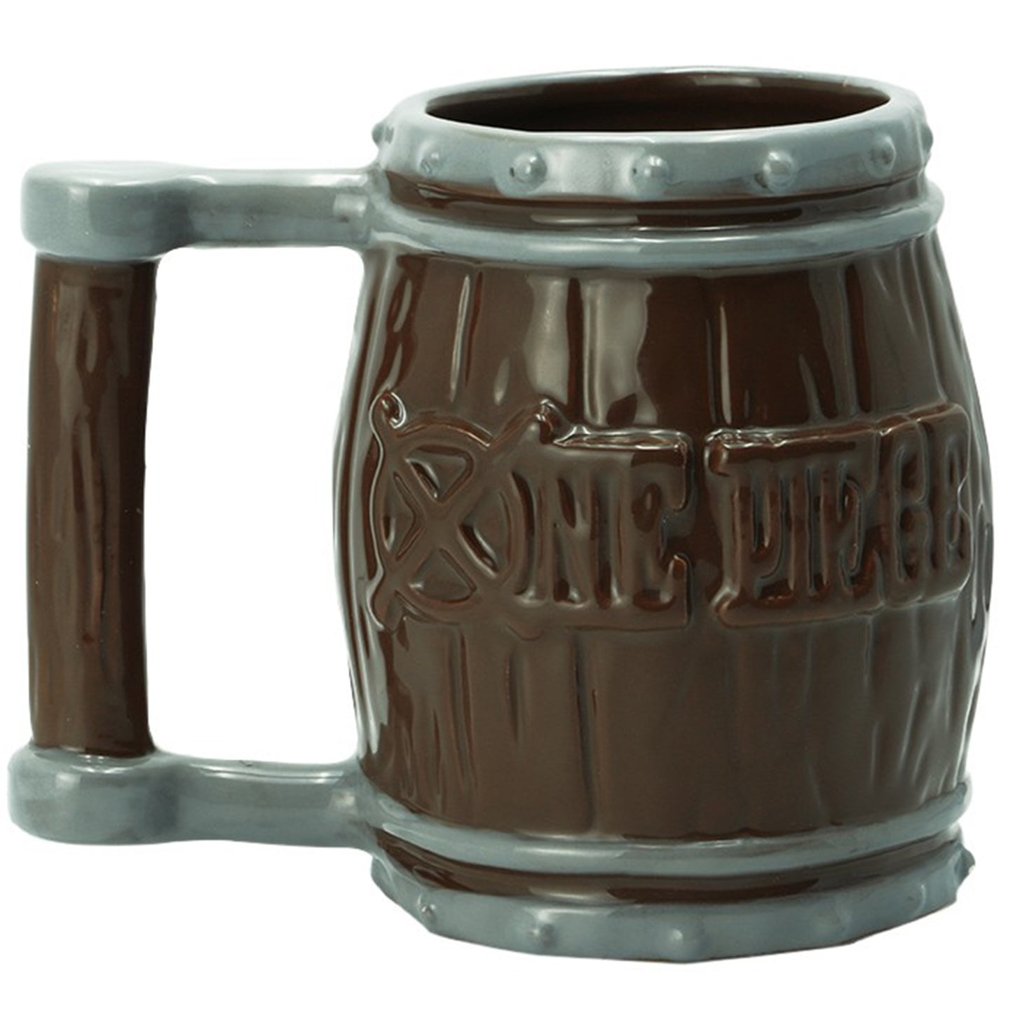 One Piece Barrel 3D  Mug Back View | Happy Piranha