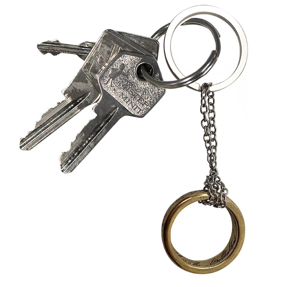 The One Ring Lord Of The Rings Keychain on a set of keys | Happy Piranha