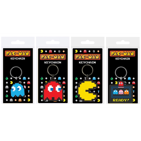 Pac-Man Rubber Key Chains | Happy Piranha