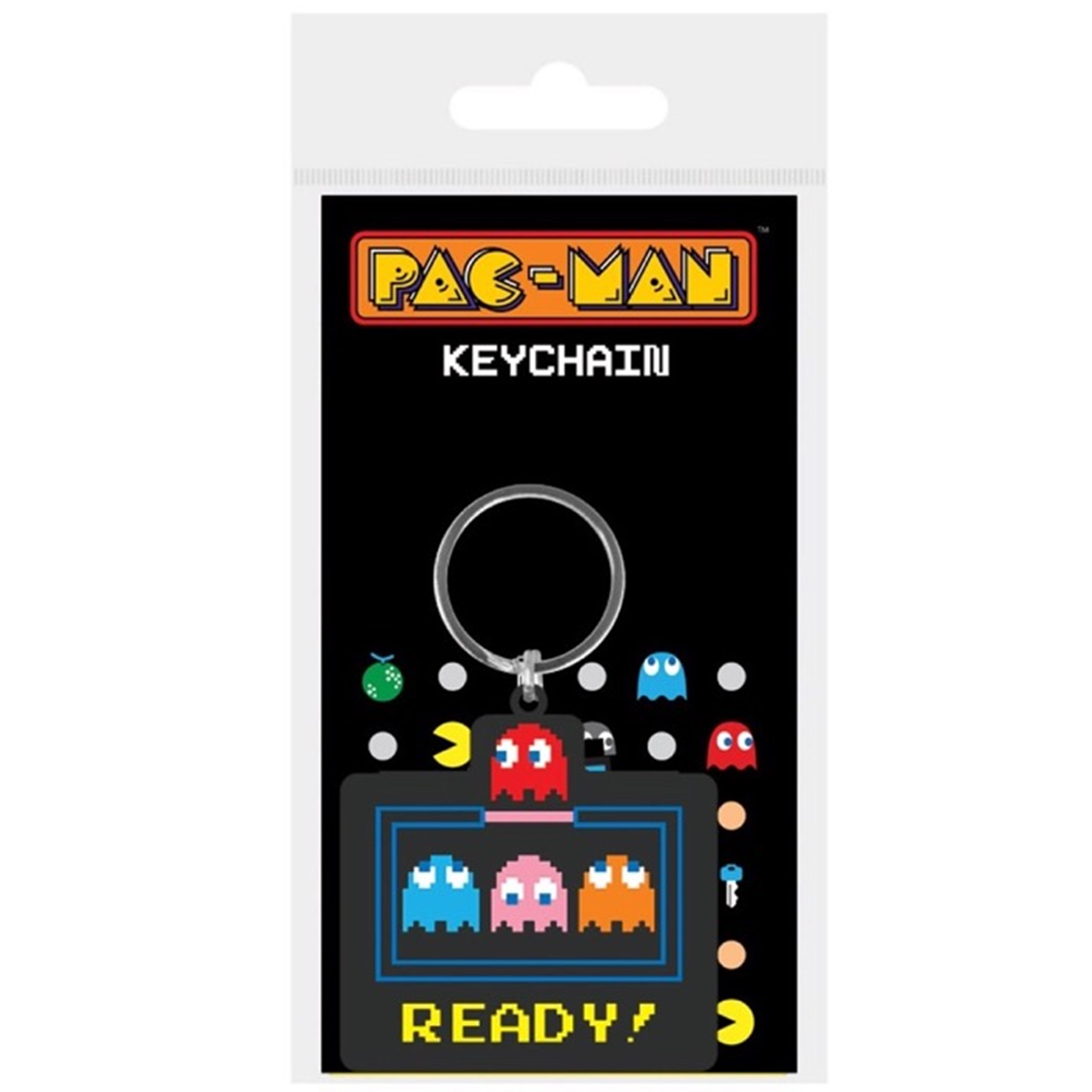 Pac-Man Rubber Key Chains (Ready Screen) | Happy Piranha