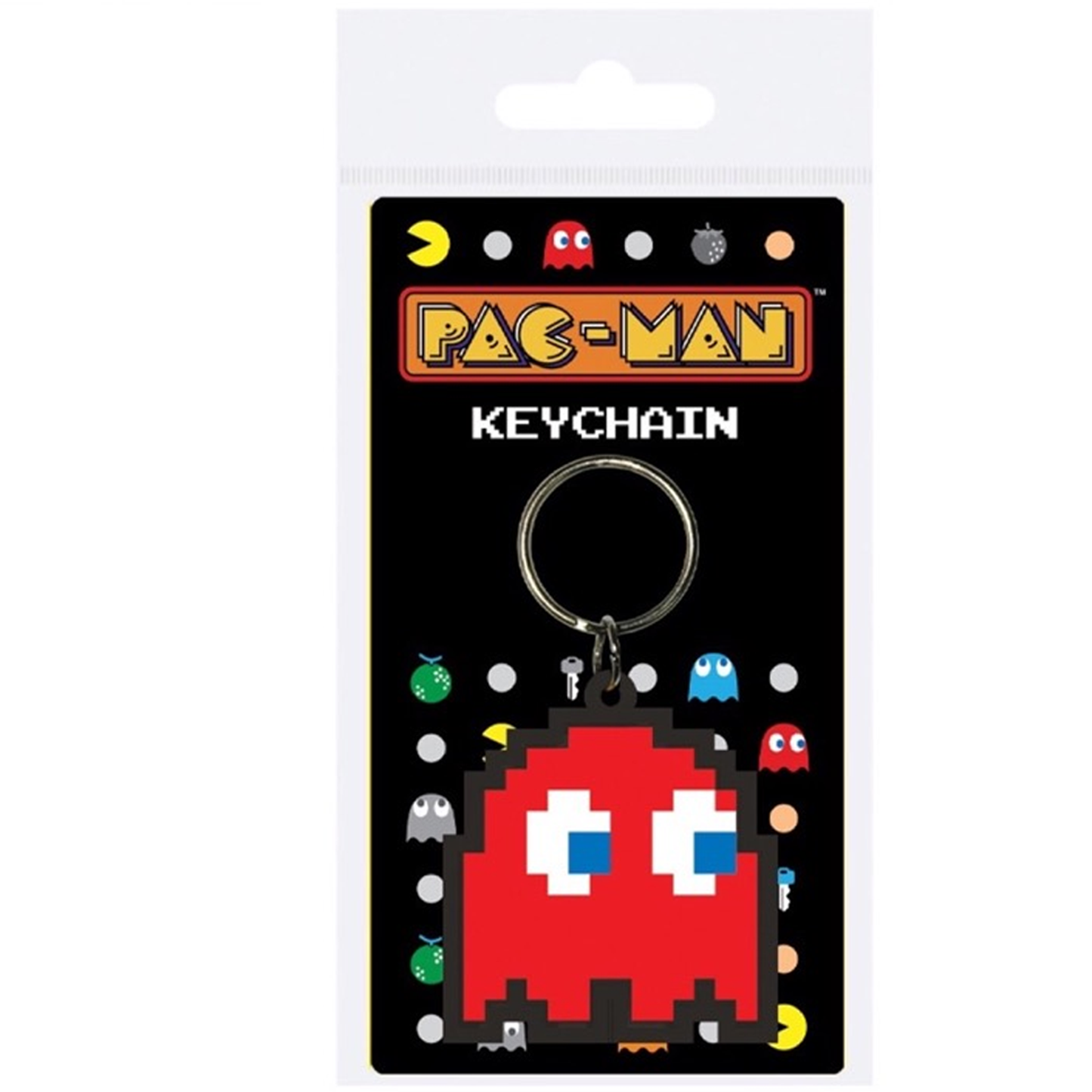 Pac-Man Rubber Key Chains (Red Ghost) | Happy Piranha