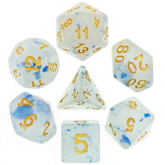 Jade Poly Dice Set (Paddy Blue) | Happy Piranha