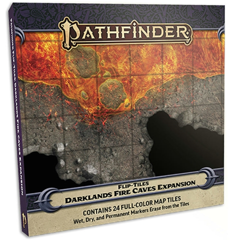 Pathfinder Flip-Tiles: Darklands Fire Caves Dungeons & Dragons Map | Happy Piranha