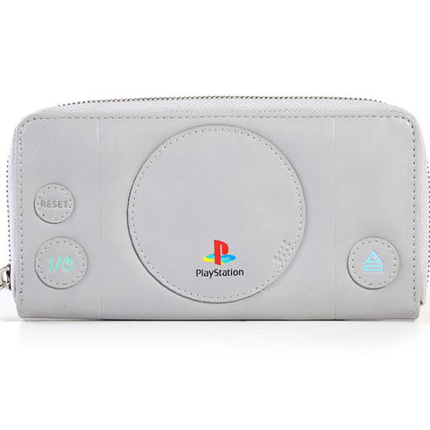 PlayStation One (PSOne) Zip around Clutch Wallet | Happy Piranha