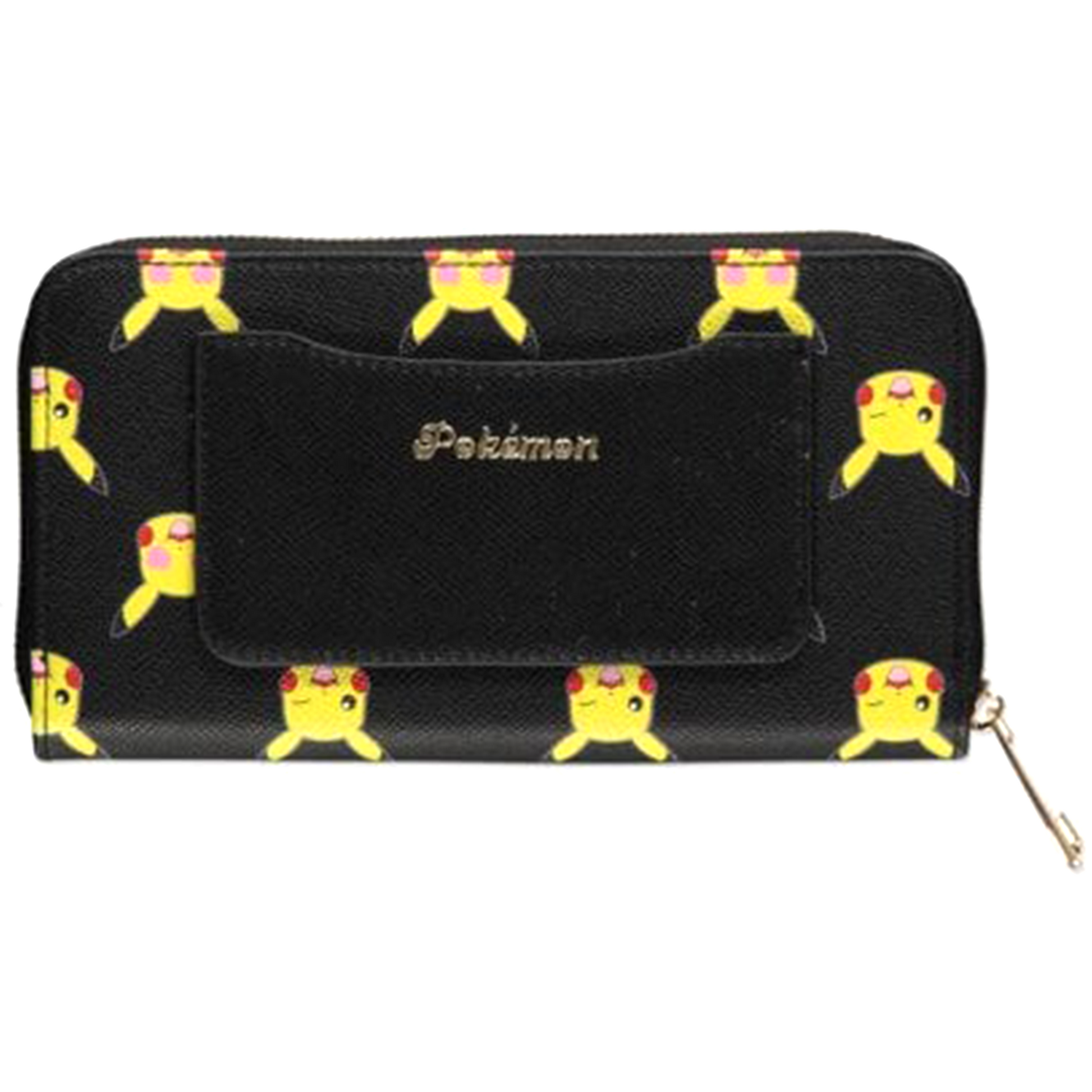 Pikachu All Over Print Zip Around Pokémon Wallet (Back Design) | Happy Piranha