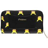 Pikachu All Over Print Zip Around Pokémon Wallet (Back Design) | Happy Piranha