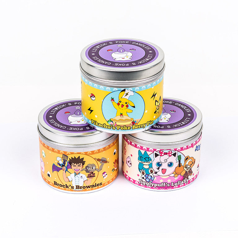 Pokemon inspired scented candle 3 set by Happy Piranha