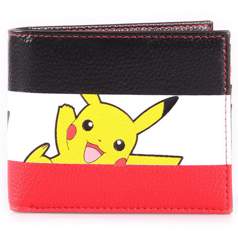 Pikachu Stripe Bifold Pokemon Wallet | Happy Piranha
