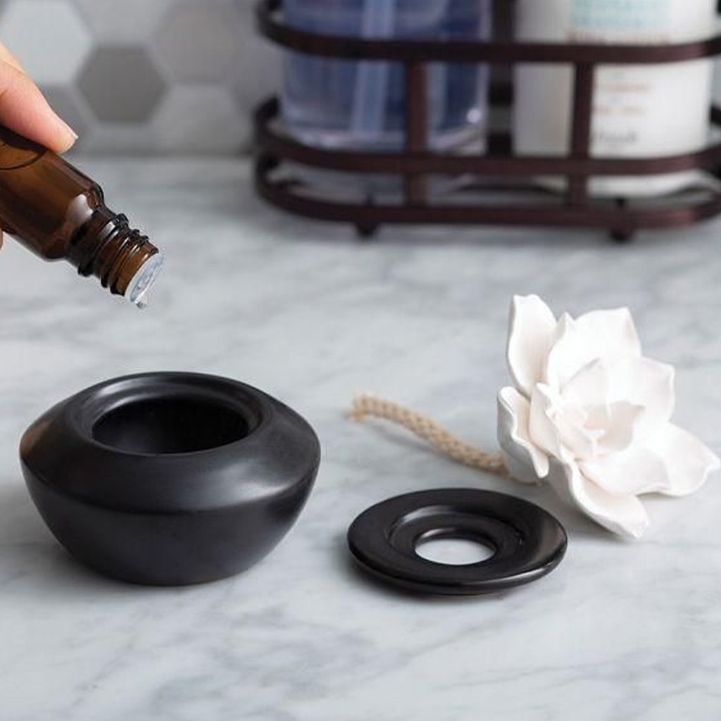 Gardenia Floral Porcelain Essential Oil Diffuser Happy Piranha