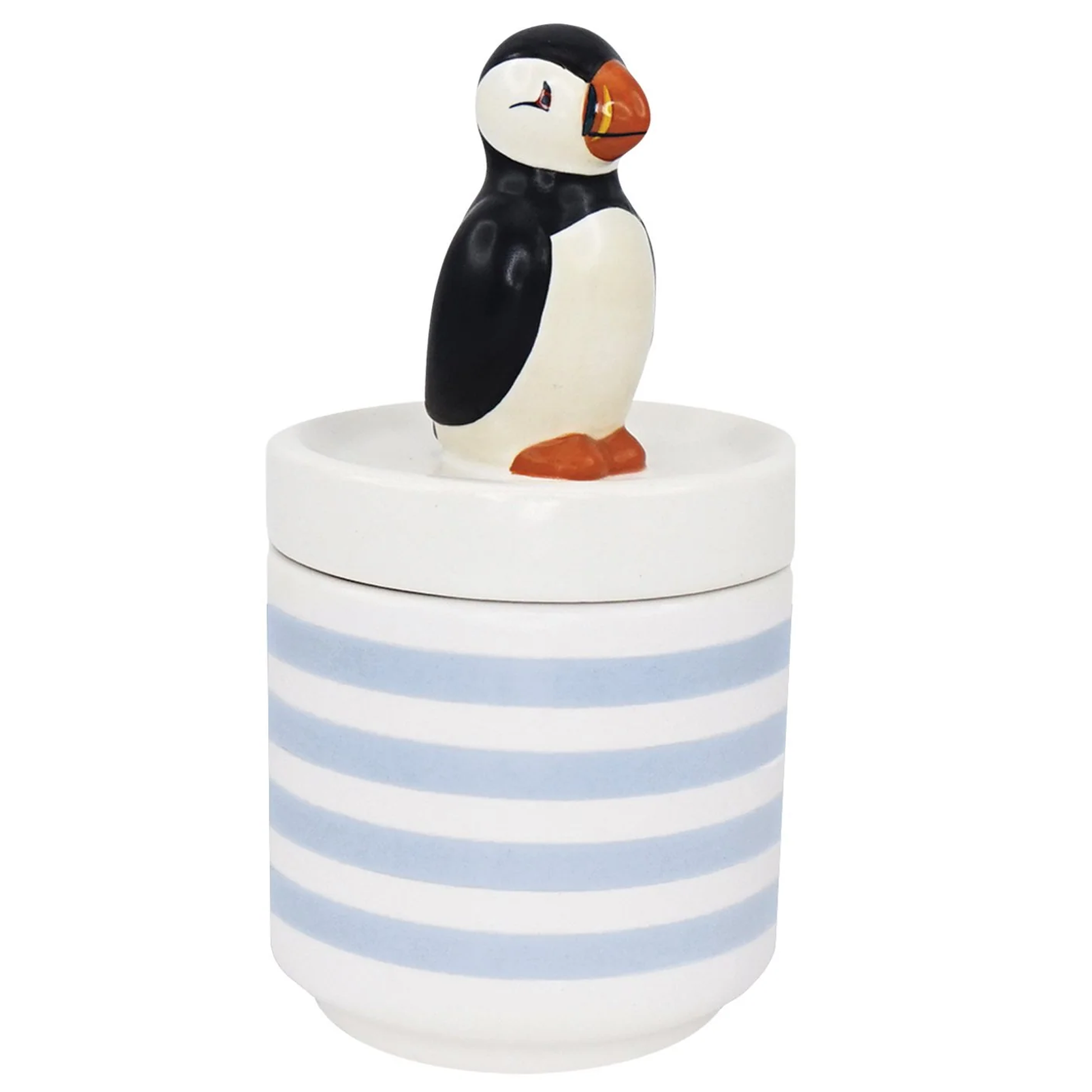 Puffin RSPB Trinket Box / Storage Pot (Front) | Happy Piranha