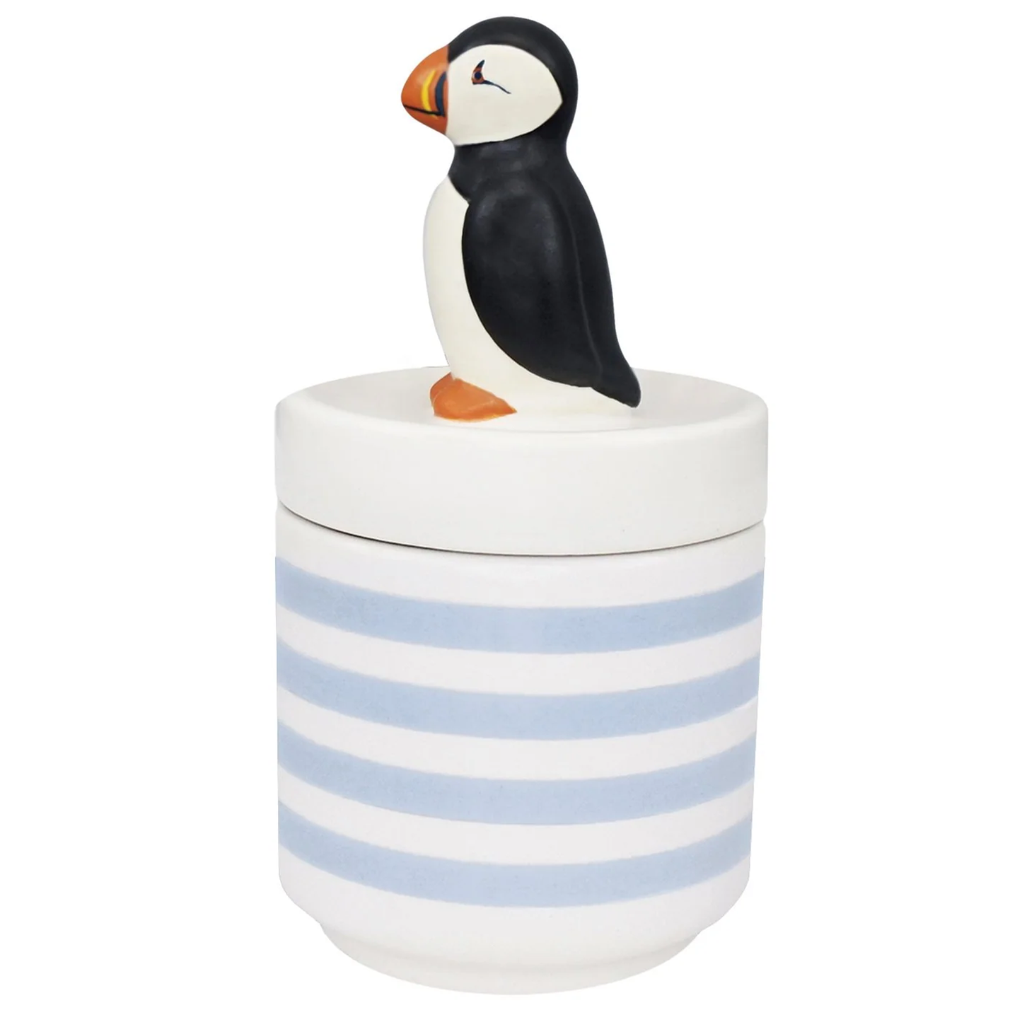 Puffin RSPB Trinket Box / Storage Pot (Side) | Happy Piranha