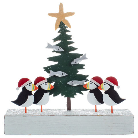 Puffins Dressing Tree Christmas Decoration