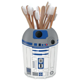 Star Wars R2-D2 Ceramic Vase / Storage Pot With Toothbrushes Inside | Happy Piranha