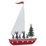 Rabbits on a Boat: Christmas Decoration | Happy Piranha