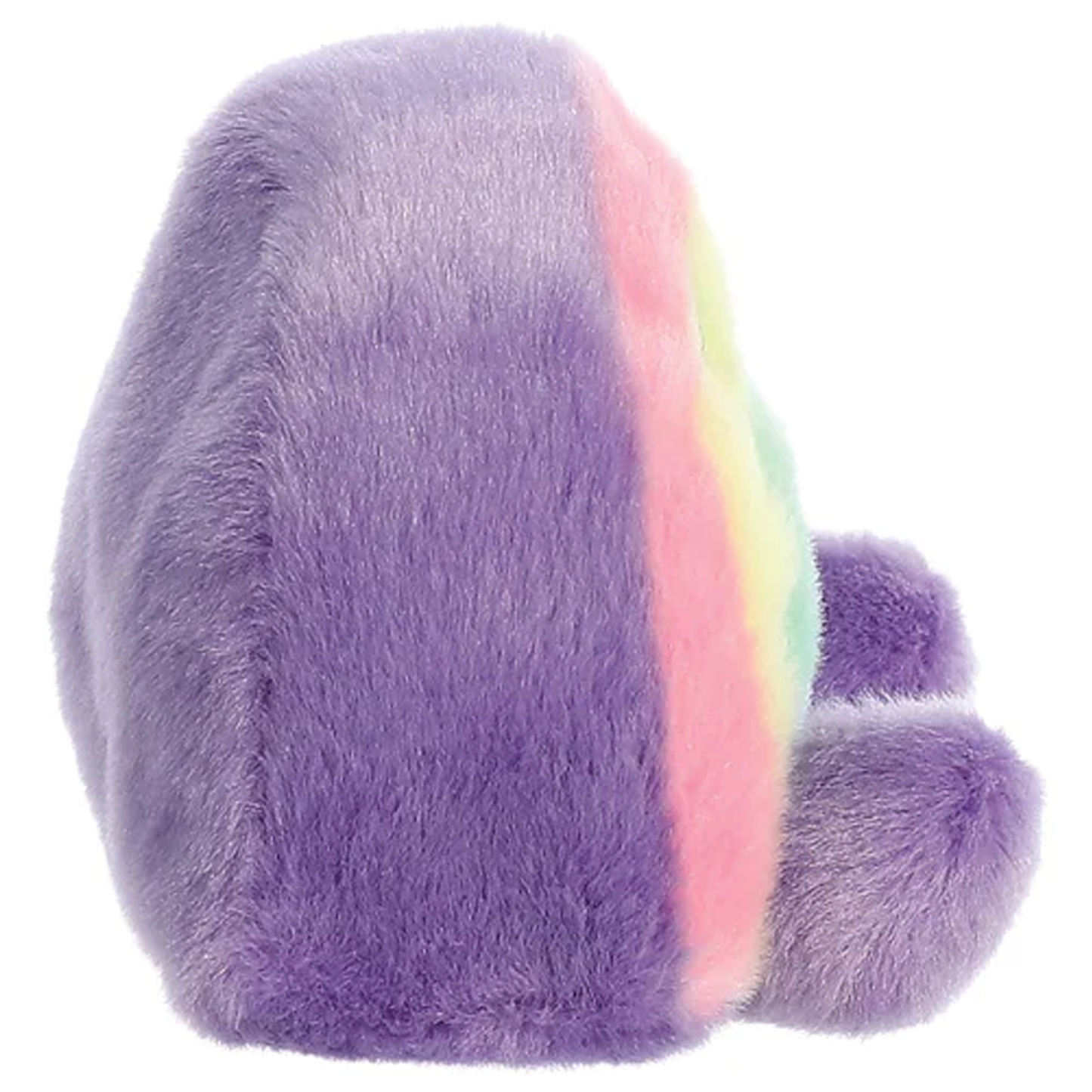Rosie the Rainbow Palm Pal Soft Toy (Side View) | Happy Piranha