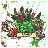 Dungeons and Dragons (DnD) Class Coaster (Ranger)  | Happy Piranha