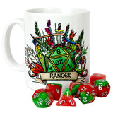 Dungeons and Dragons (DnD) Customisable Class (Ranger) Dice Mug | Happy Piranha