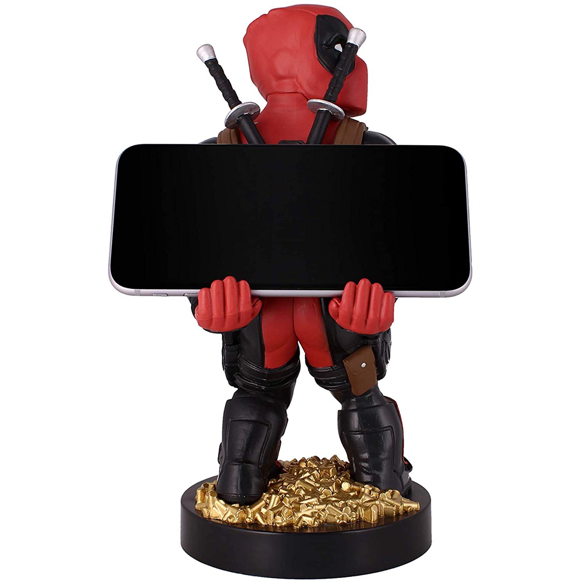 Marvel 'Rear View' Deadpool Cable Guy Phone and Controller Holder Holding a Smart Phone | Happy Piranha