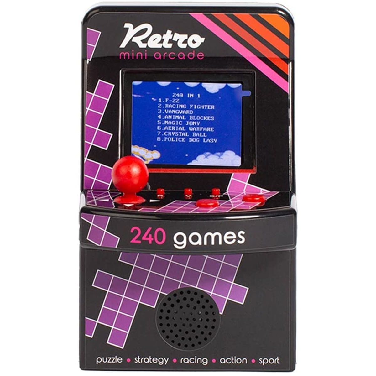 RED 5 Mini Retro Tabletop Arcade | Happy Piranha