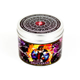 Sagittarius zodiac star sign scented candle by Happy Piranha.