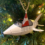 Santa in an Aeroplane: Hanging Christmas Decoration in a Christmas Tree | Happy Piranha