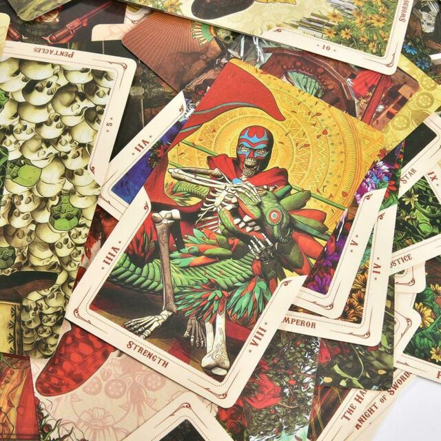 Santa Muerte Tarot: Book of the Dead 78 Card Decks in a Pile | Happy Piranha