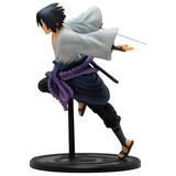 Naruto Shippuden - Sasuke Uchiha 1:10 Scale Action Figure (Side View) | Happy Piranha