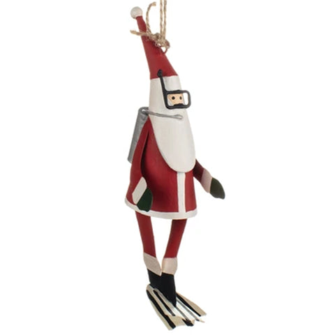 Scuba Diving Santa Hanging Christmas Decoration | Happy Piranha