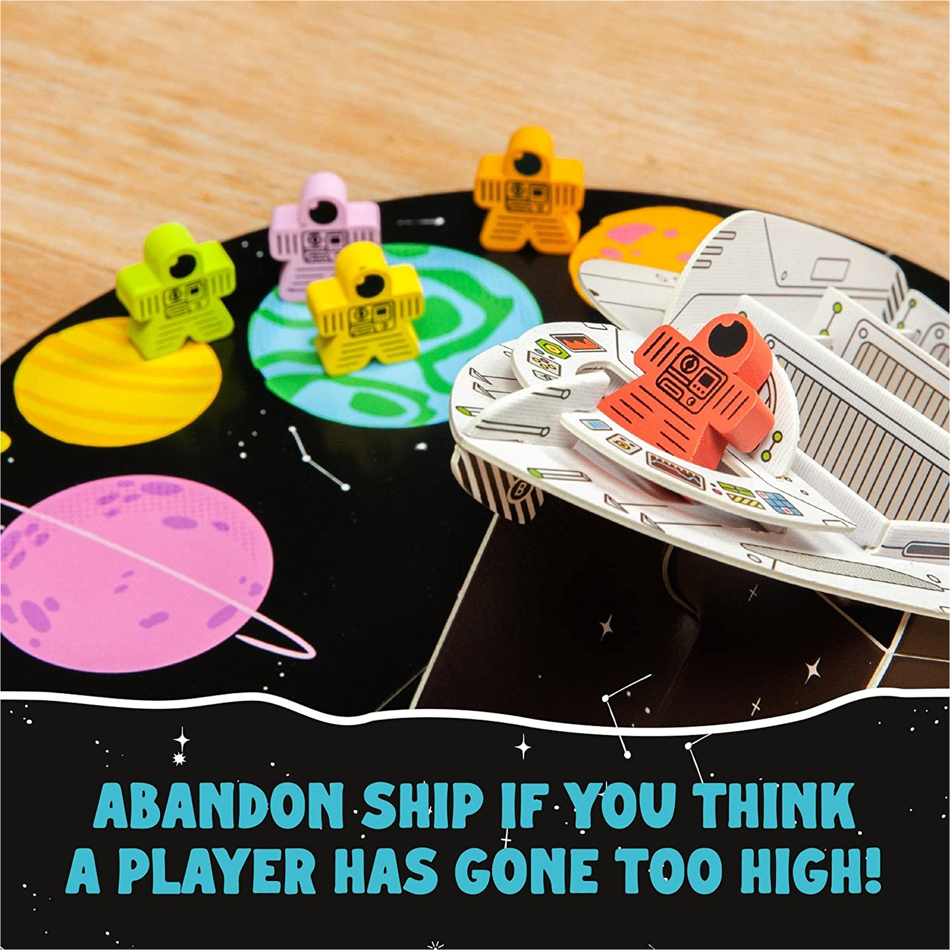 Shoot for the Stars Board Game Play Example | Happy Piranha