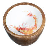 Mango Wood Nautical Nut Bowls (Shrimp) | Happy Piranha