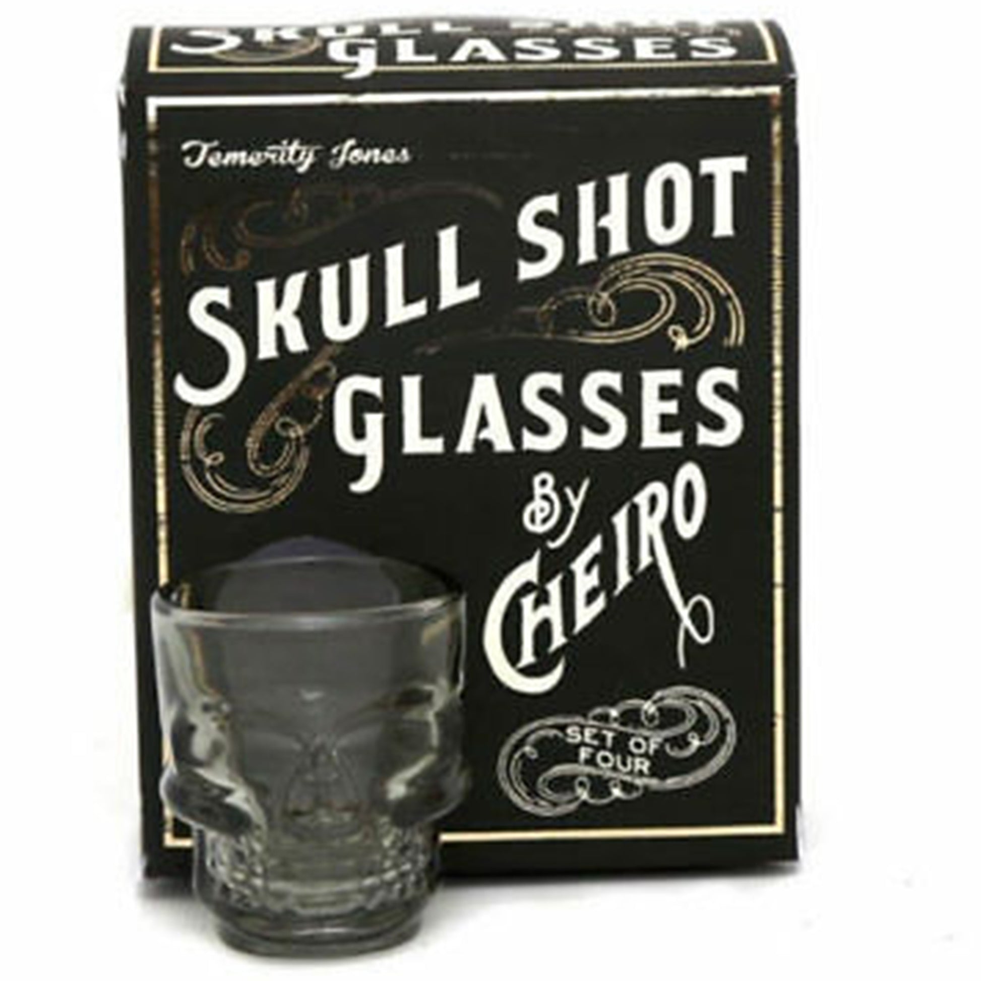 Skull Shot Glasses Set (Glass and Box) | Happy Piranha