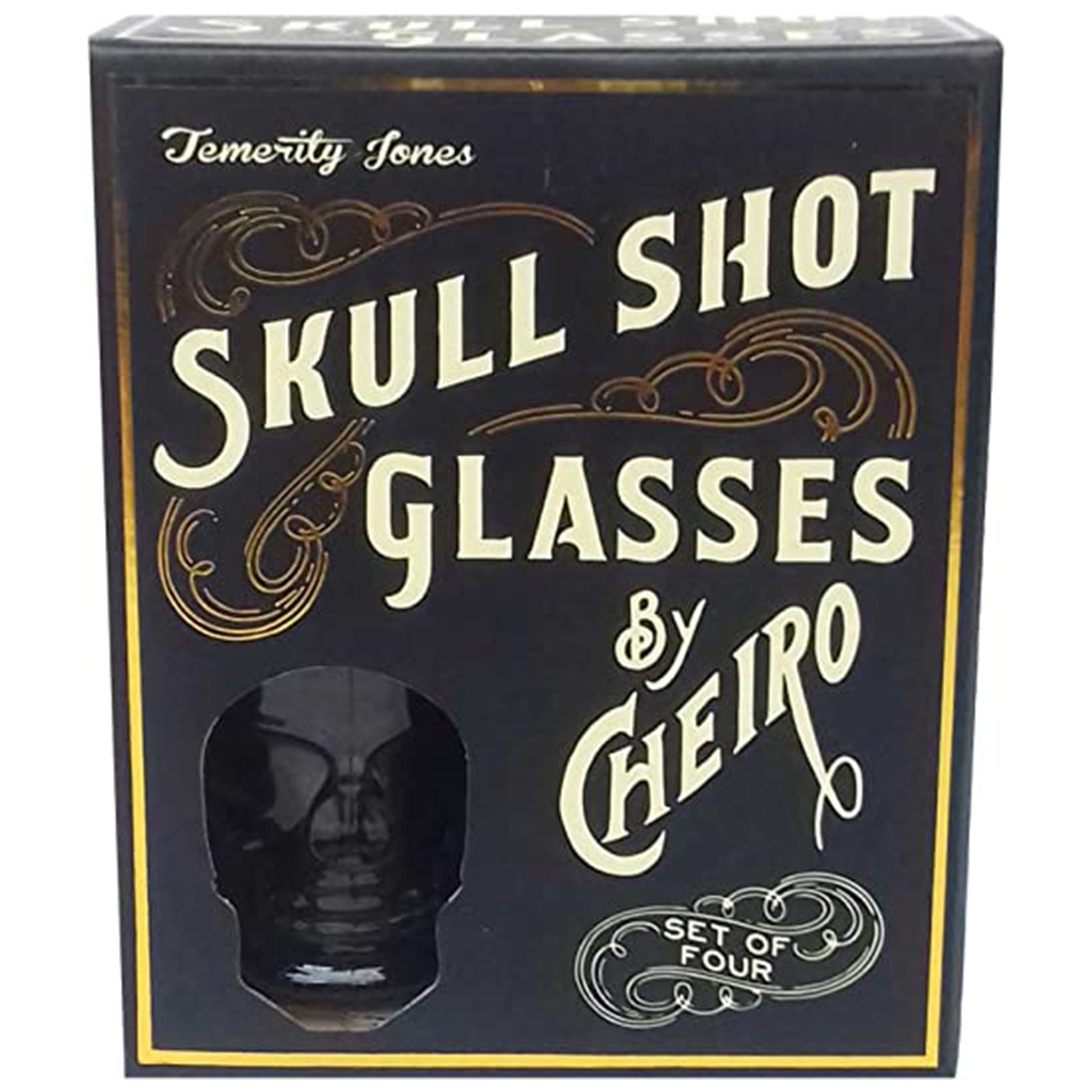 Skull Shot Glasses Set in Box | Happy Piranha