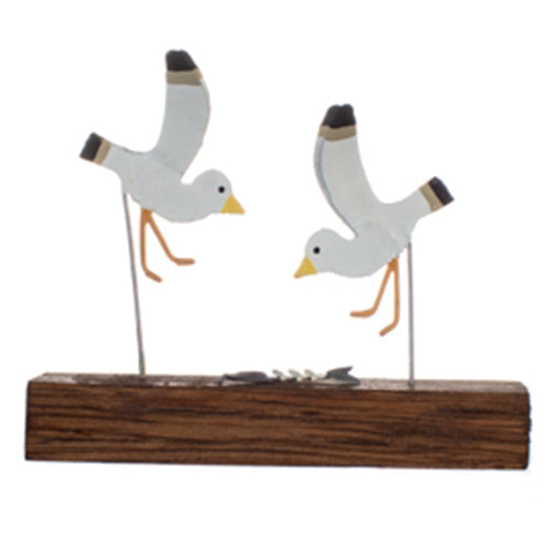Slim Pickings:  Seagulls and Fish bone Ornament | Happy Piranha