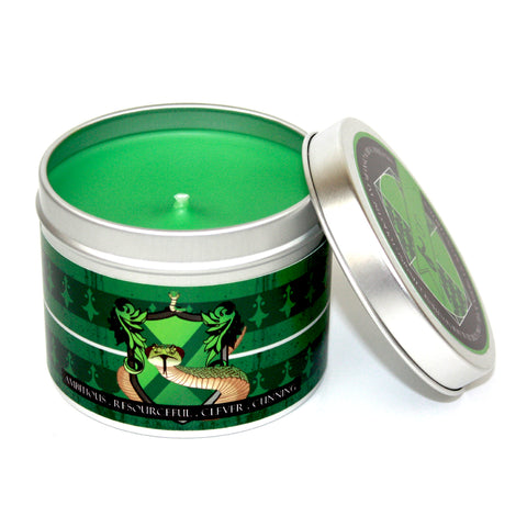 Ambition House Slytherin inspired scented candle by Happy Piranha