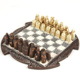The Lewis Chessmen: Historical Chess Set and Board (Small) | Happy Piranha
