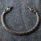 Odin's Ravens: Small Pewter Viking Bracelet | Happy Piranha