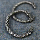 A Pair of Sleipnir, Odin's Steed: Small Pewter Viking Bracelets | Happy Piranha