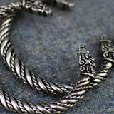 Sleipnir, Odin's Steed: Small Pewter Viking Bracelet Closeup | Happy Piranha