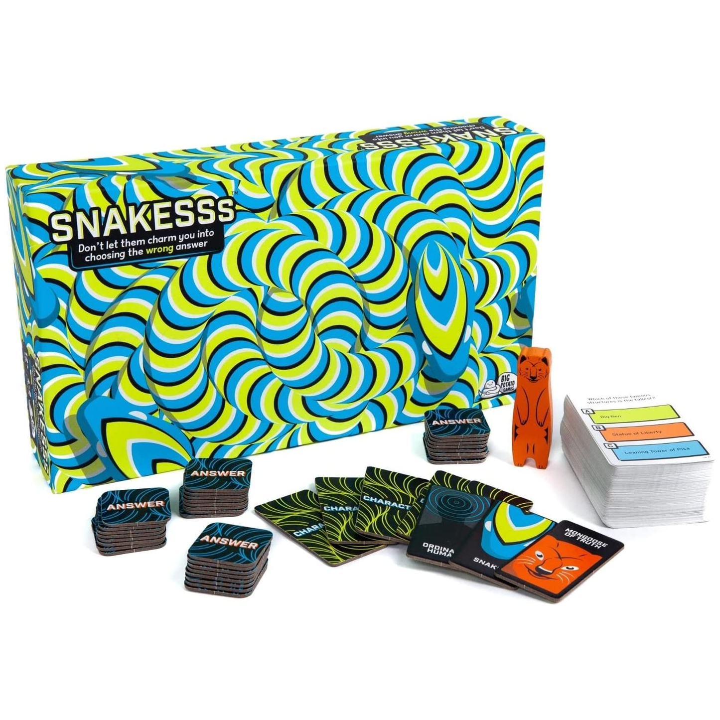 Snakesss Board Game Box and Contents | Happy Piranha