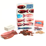 Sounds Fishy Board Game Box and Contents | Happy Piranha