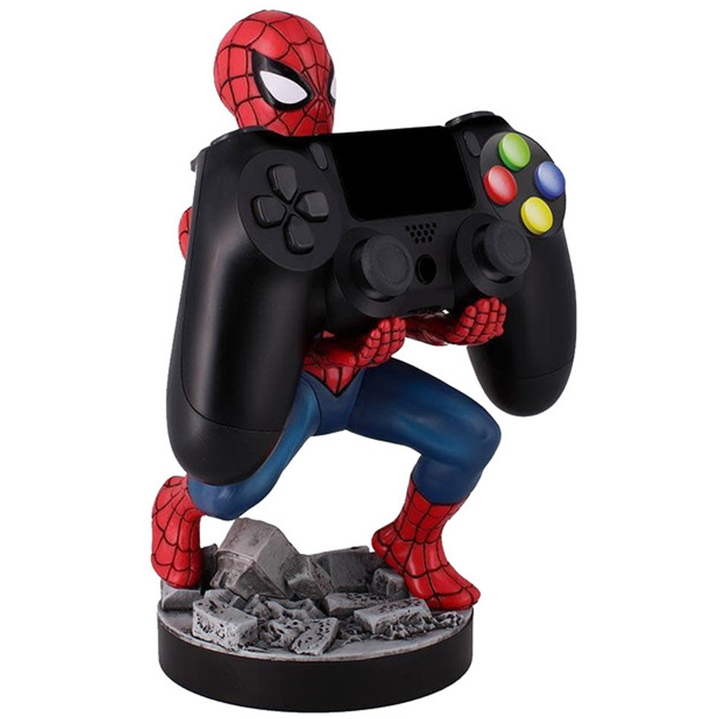 Marvel Avengers Spiderman Cable Guy Phone and Controller Holder Holding a PlayStation Controller | Happy Piranha