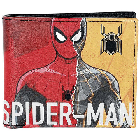 Marvel Spiderman Red and Yellow Bifold Wallet (Front Design) | Happy Piranha