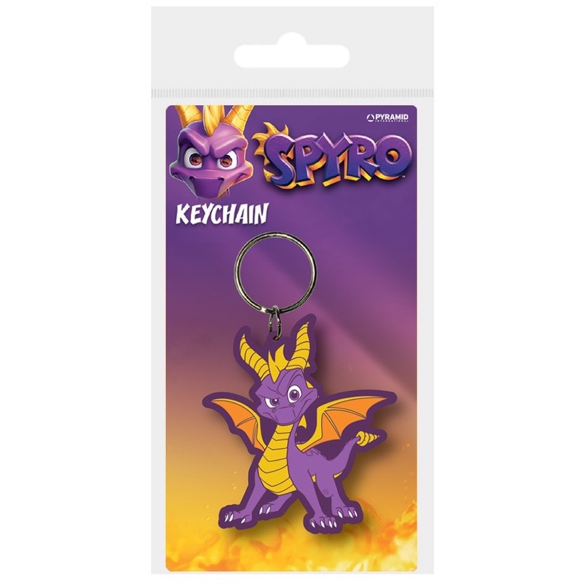 Spiro Merch Spyro the Dragon Rubber Key Chains | Happy Piranha