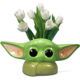 Disney Star Wars The Mandalorian Grogu Wall Vase / Storage Pot With Flowers in | Happy Piranha