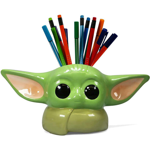 Disney Star Wars The Mandalorian Grogu Wall Vase / Storage Pot With Pencils in | Happy Piranha