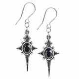 Sterne Leben: Gothic Pewter and Swarovski Crystal Dropper Earrings | Happy Piranha
