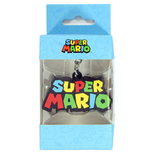 Super Mario Logo 3D Rubber Nintendo Keychain | Happy Piranha