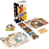 Suspects: Claire Harper Takes The Stage Board Game (Box and Content Examples) | Happy Piranha